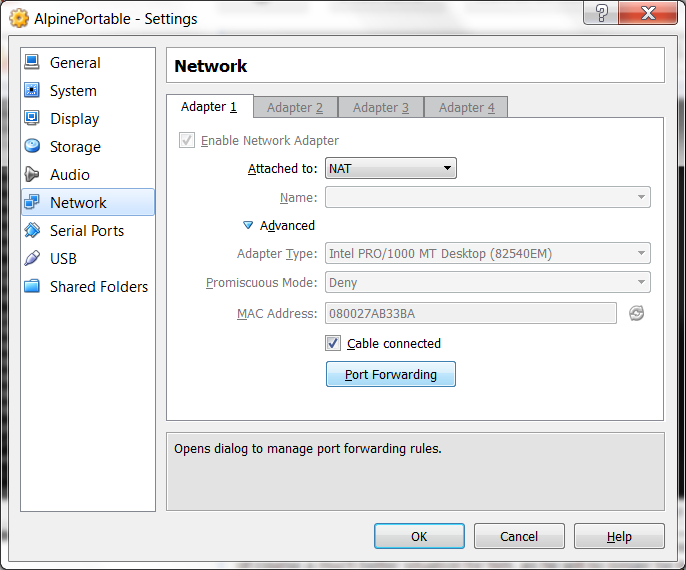 M0les Portable Virtualbox with Alpine Linux