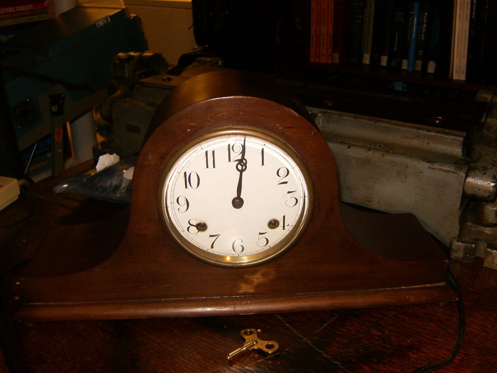 Mr. Vacuum Tube restoring a New Haven Clock Co. Tambour No. 16