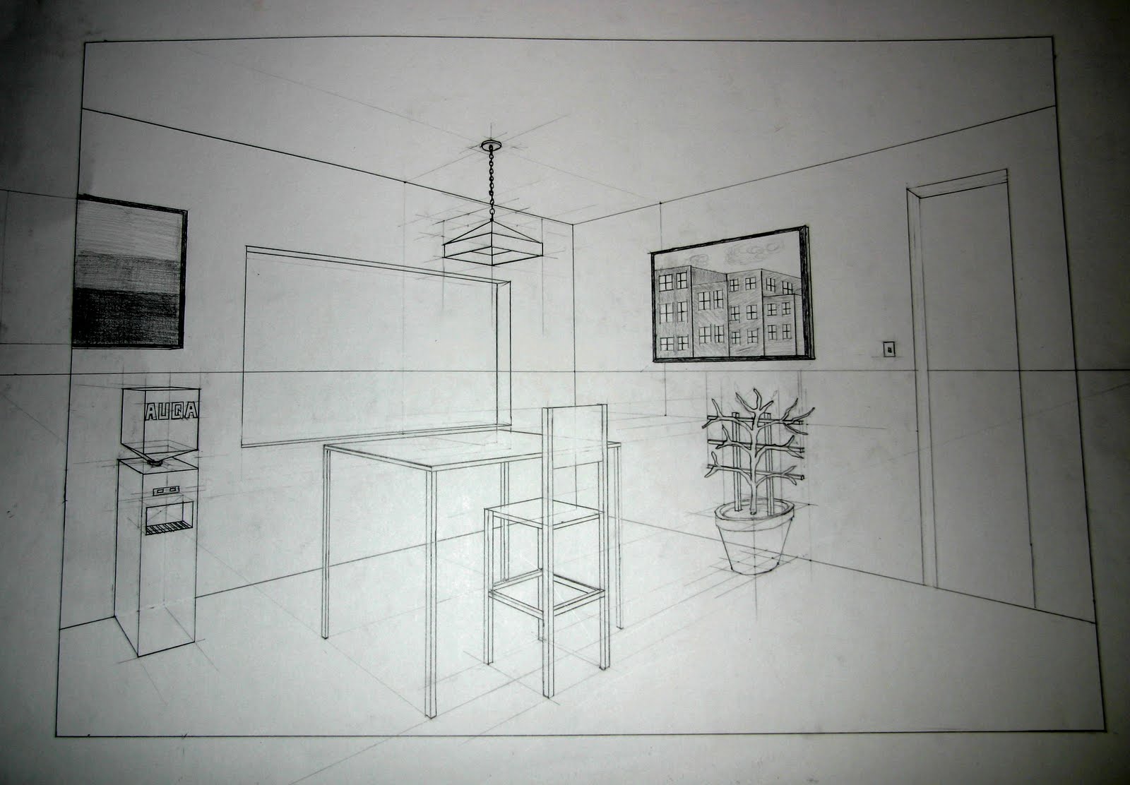 Basic Drawing 1: Drawing in 2-point Perspective