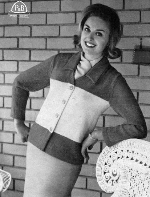 The Vintage Pattern Files: Free 1960s Knitting Patterns - Patons No.662 Women's Knitting Pattern Booklet 