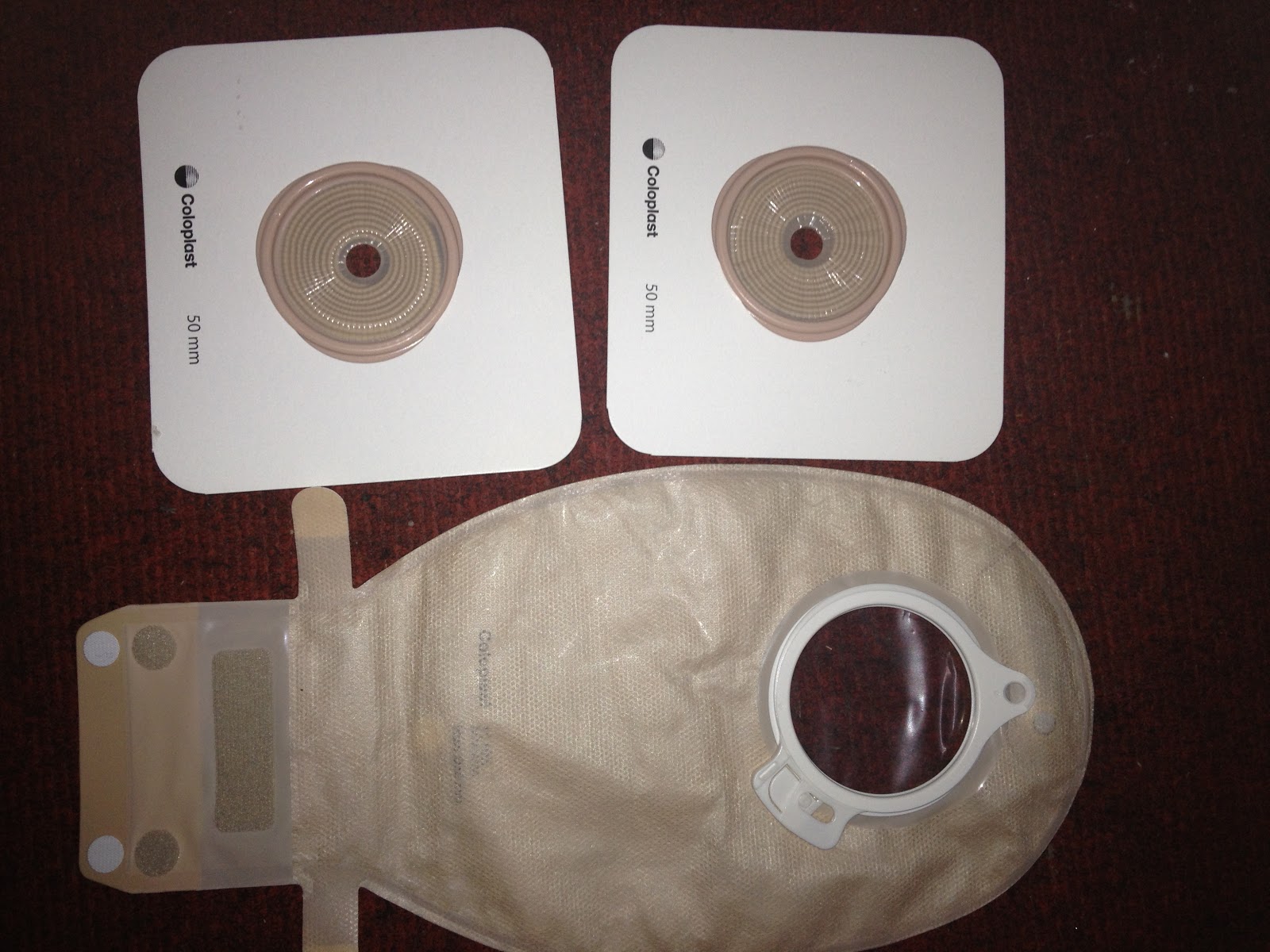 Stoma Care Colostomy Bags that we have by Coloplast( Flat and convex)