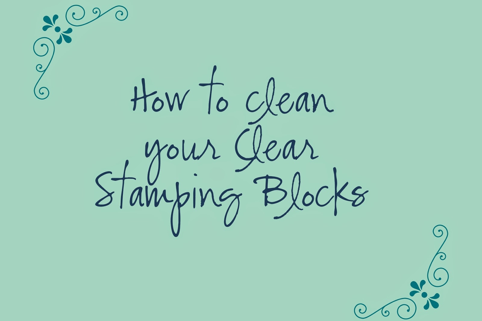 Click here for a video tutorial on how to clean your Clear Mount Stamping Blocks