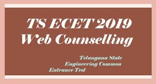 TS ECET Counselling Dates 2019, TS ECET 2019 Certification verification, TS ECET 2019 Web options