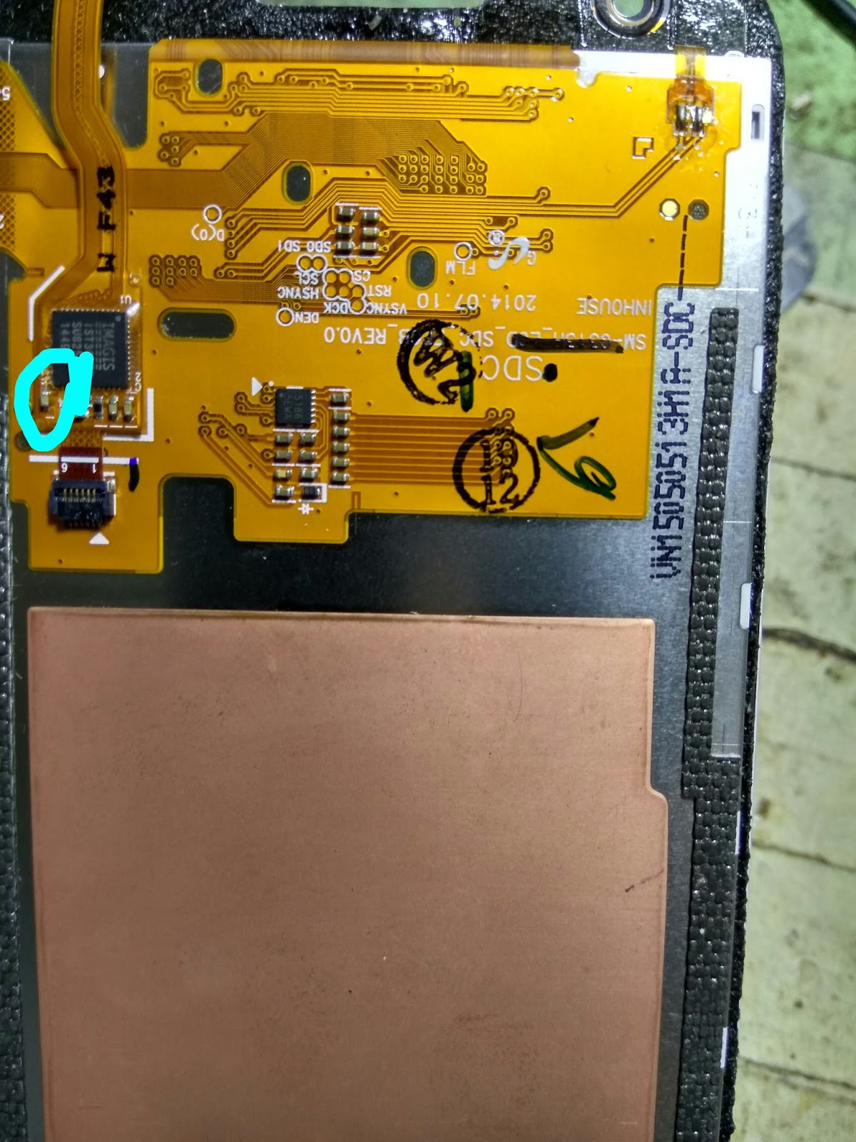 Samsung Galaxi V G313hz Touscren Error