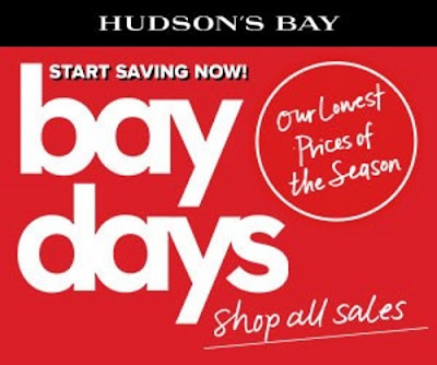 Hudson's Bay Bay Days Lowest Prices of the Season