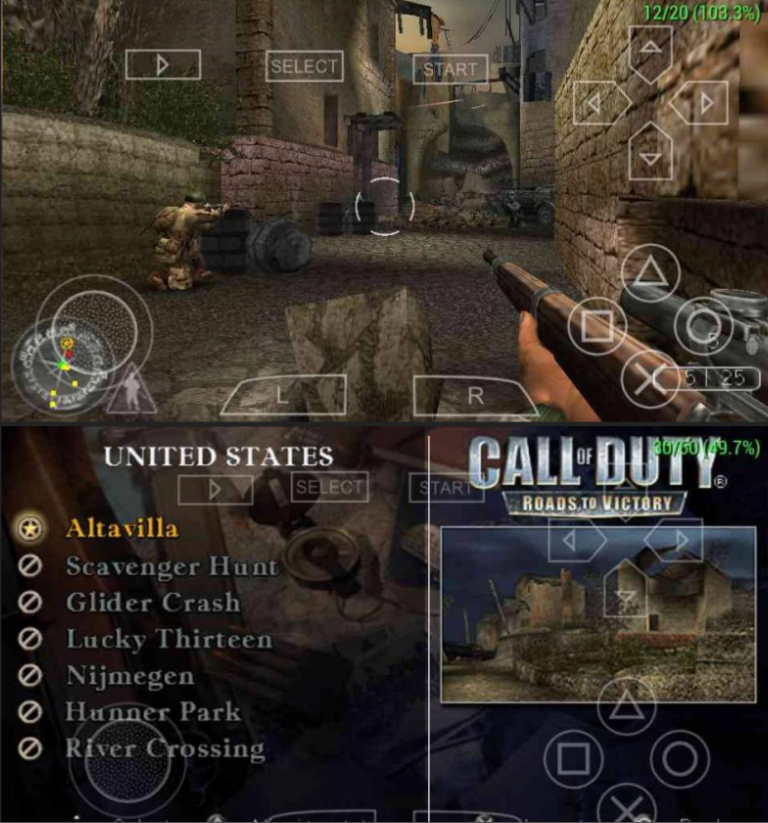Call of Duty Roads to Victory ISO & CSO High Compress MUSTOFA GAMES