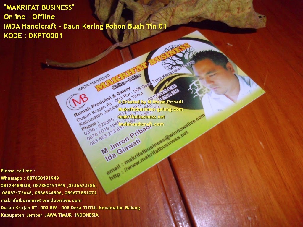 JUAL BELI DAUN Kering Pohon BUAH TIN 01 by: IMDA ...