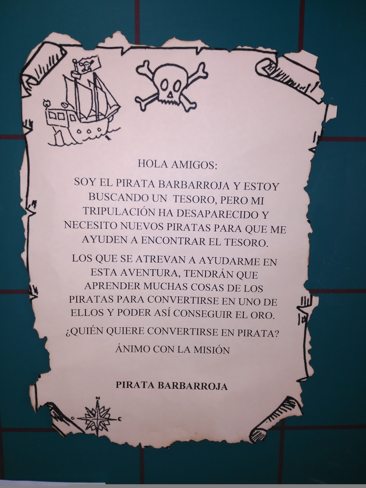 Uma carta para o pirata