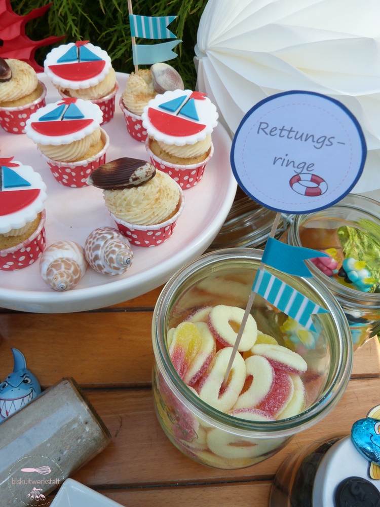 Alle Mann an Deck, hier kommt mein maritimer Geburtstags-Sweet table ...