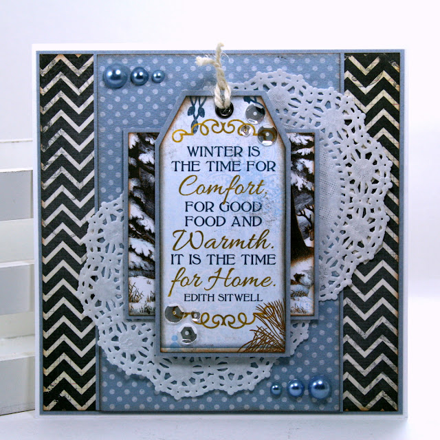 Winter is the Time Greeting Card by Ginny Nemchak for BoBunny using On This Day