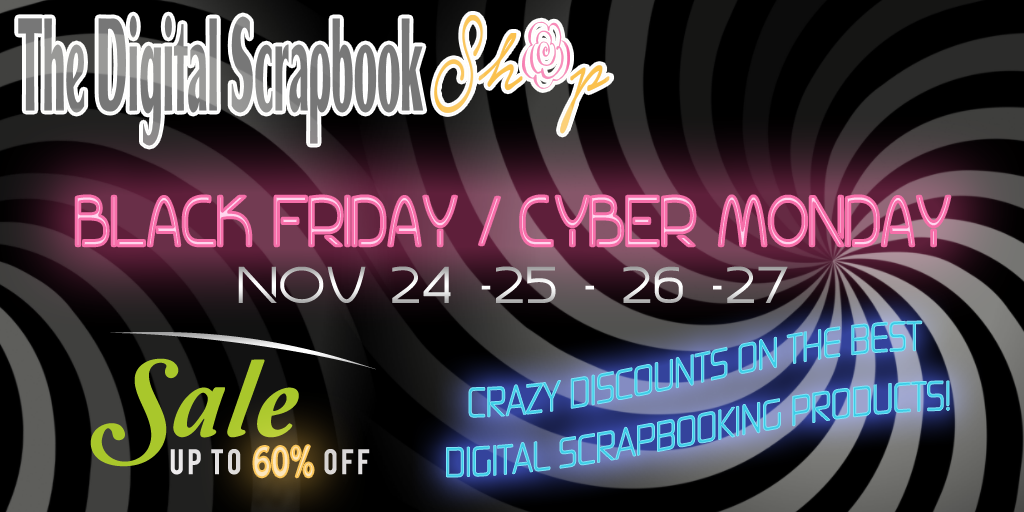 Black Friday SALE at The Digital ScrapBook Shop Scrap and Tubes Designs