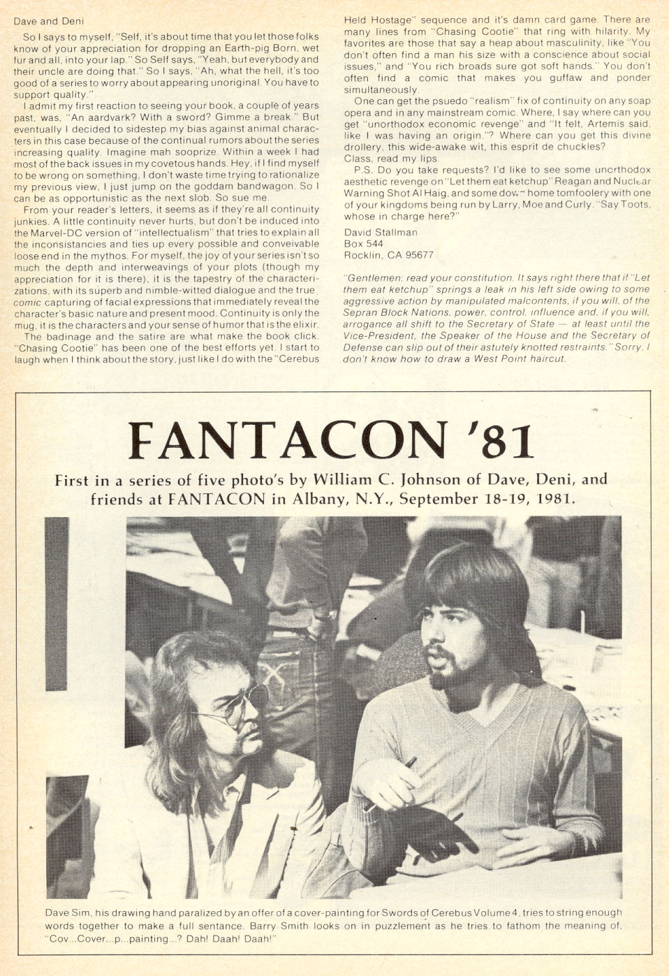 Read online Cerebus comic -  Issue #34 - 36