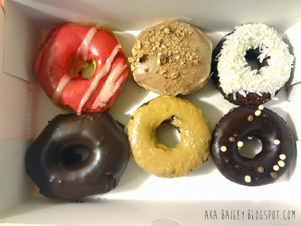 Mixed half dozen donuts from Cartems Donuterie