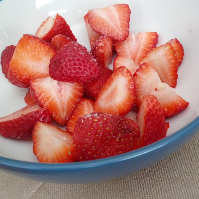 Bowl of Fresh Strawberries Sprinkled with Vanilla Sugar | Taste As You Go