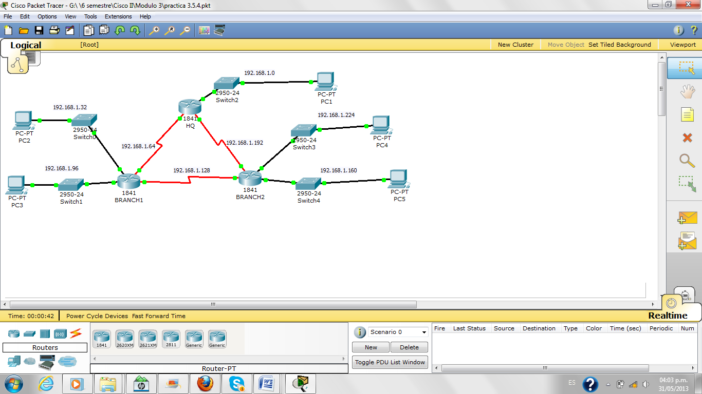 evidenciasredes: Practicas 3.5.3- 3.5.4 - 3.6.1