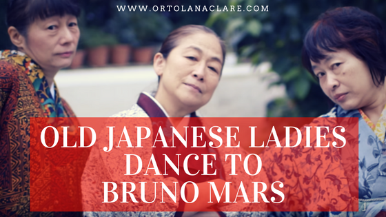 Old Japanese Women Dancing To Bruno Mars 24k Magic Ortolana Clare