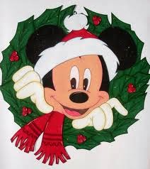 Mickey Mouse navidad corona