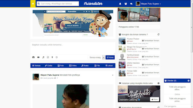 Tampilan Baru Friendster.id Indonesia Tampilan Baru Friendster.id Indonesia