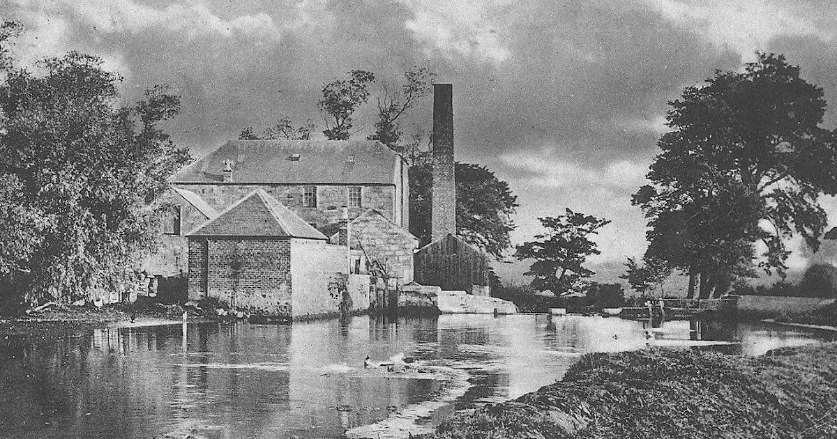 Tour Scotland Old Photograph Powbank Mill Prestwick Scotland
