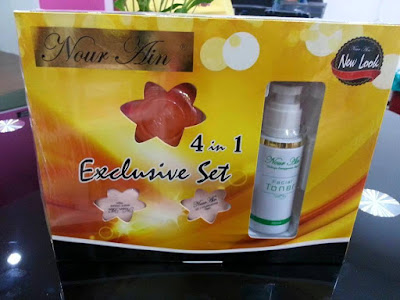 nour ain beautycare exclusive set 4 in 1.