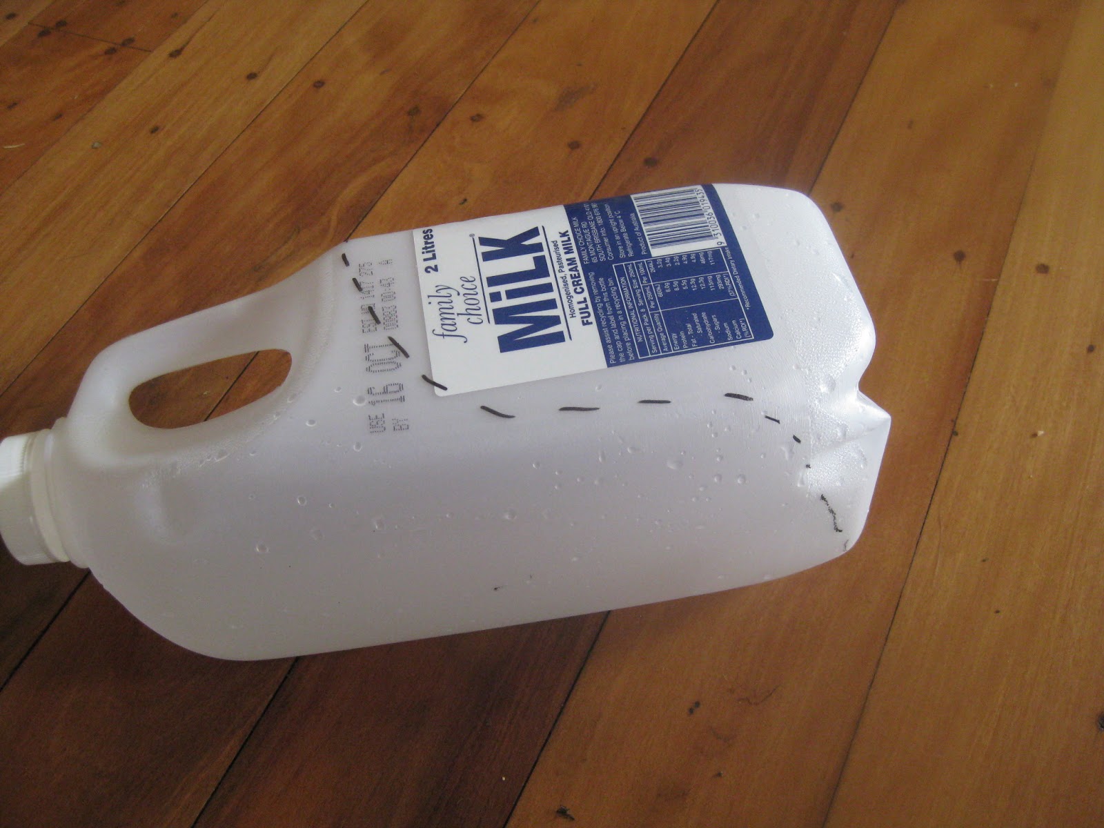 How to make a two litre milk bottle scoop!