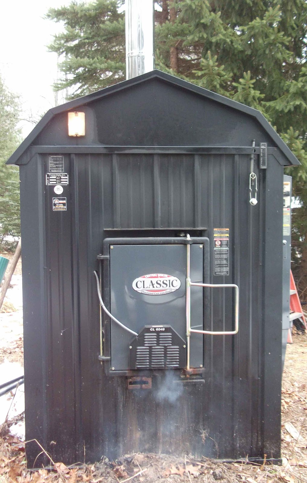 Living in Winter Garden Florida Firing up the Outdoor Boiler