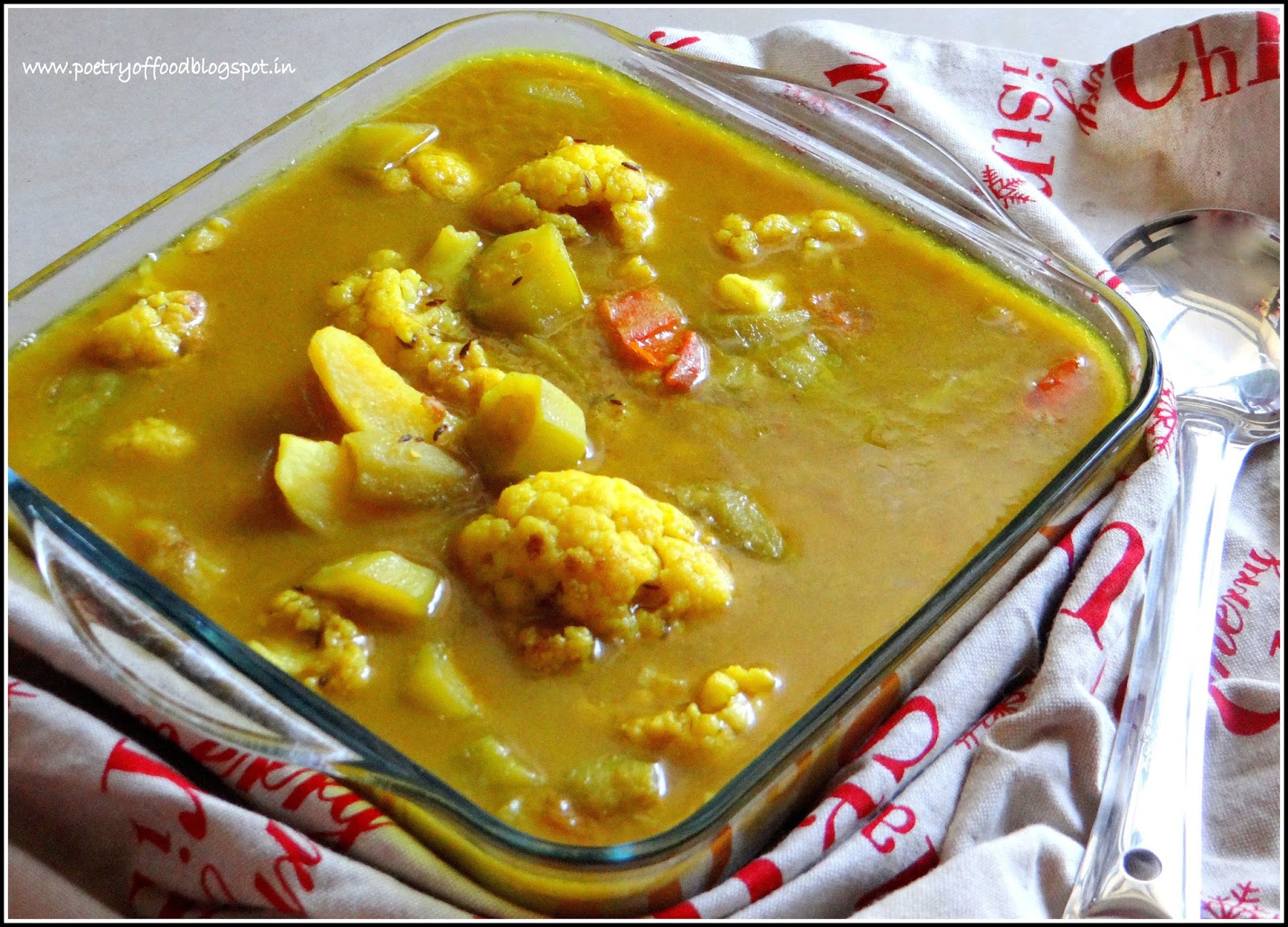 Poetry of Food Summer Special Vegetable Curry With Watery Gravy...!!!!