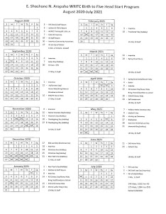 2020-2021 Academic Year Calendar