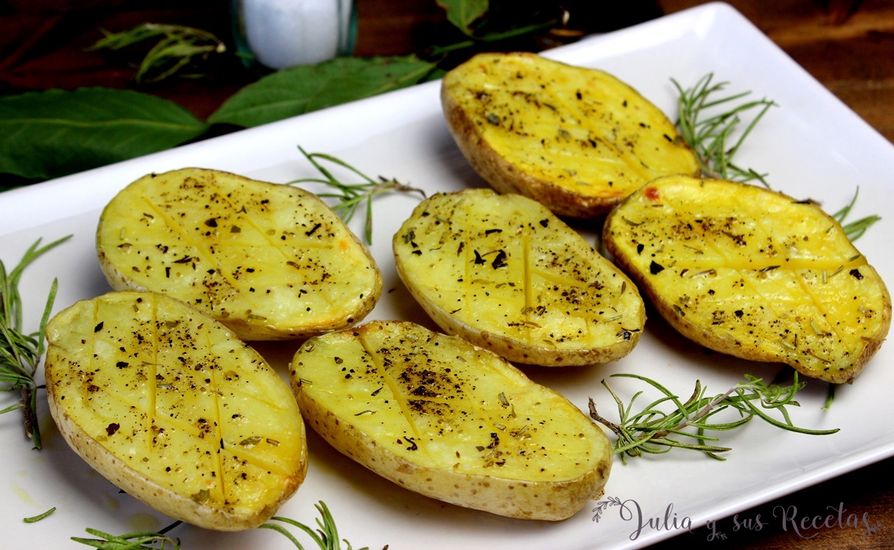 JULIA Y SUS RECETAS: Patatas asadas al microondas