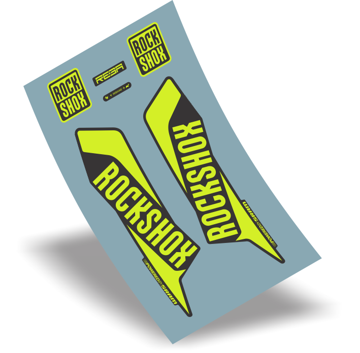 stickers design adesivo suspensão rock shox reba rlt vinil verde