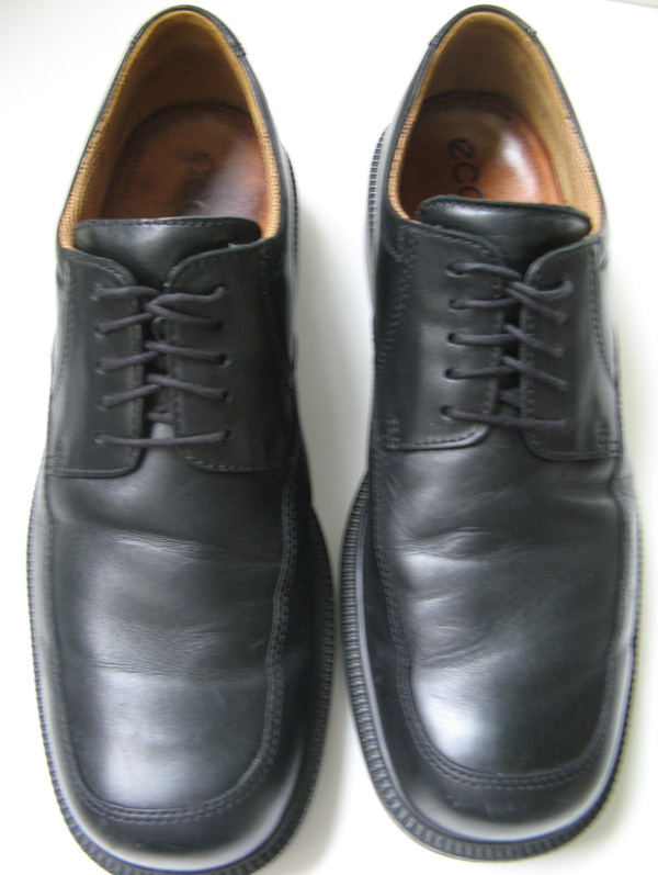 ECCO MENS SHOES SIZE 13 BLACK DRESS SHOES