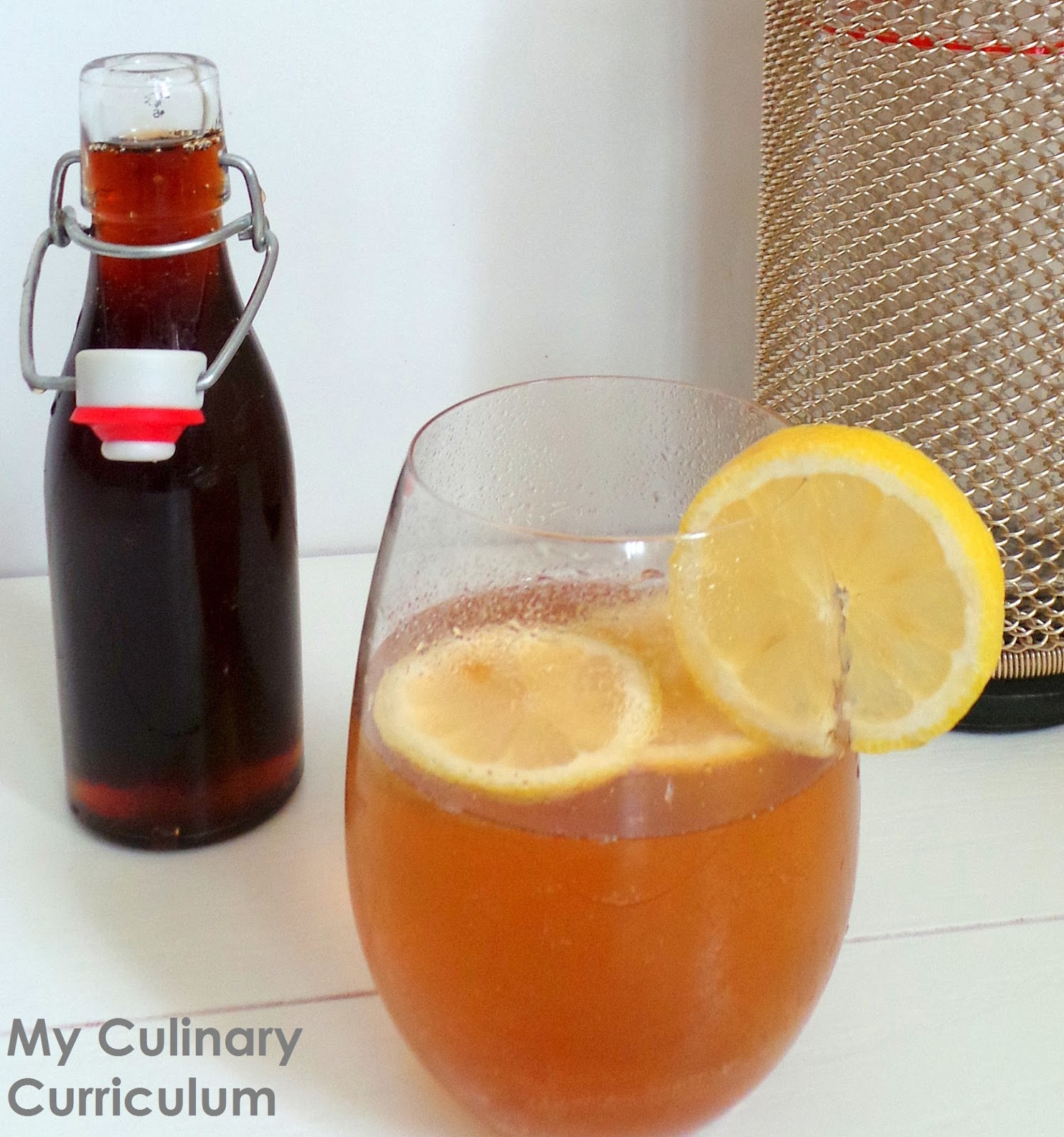 My Culinary Curriculum Sirop de thé noir et boisson au thé citron