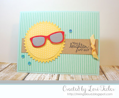 You Brighten My Day card-designed by Lori Tecler/Inking Aloud-stamps from Paper Smooches You Brighten My Day card-designed by Lori Tecler/Inking Aloud-stamps from Paper Smooches