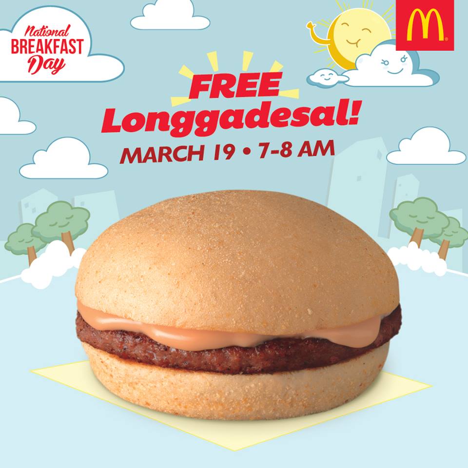 The Food Alphabet and More Get FREE McDonald's Longgadesal on March 19