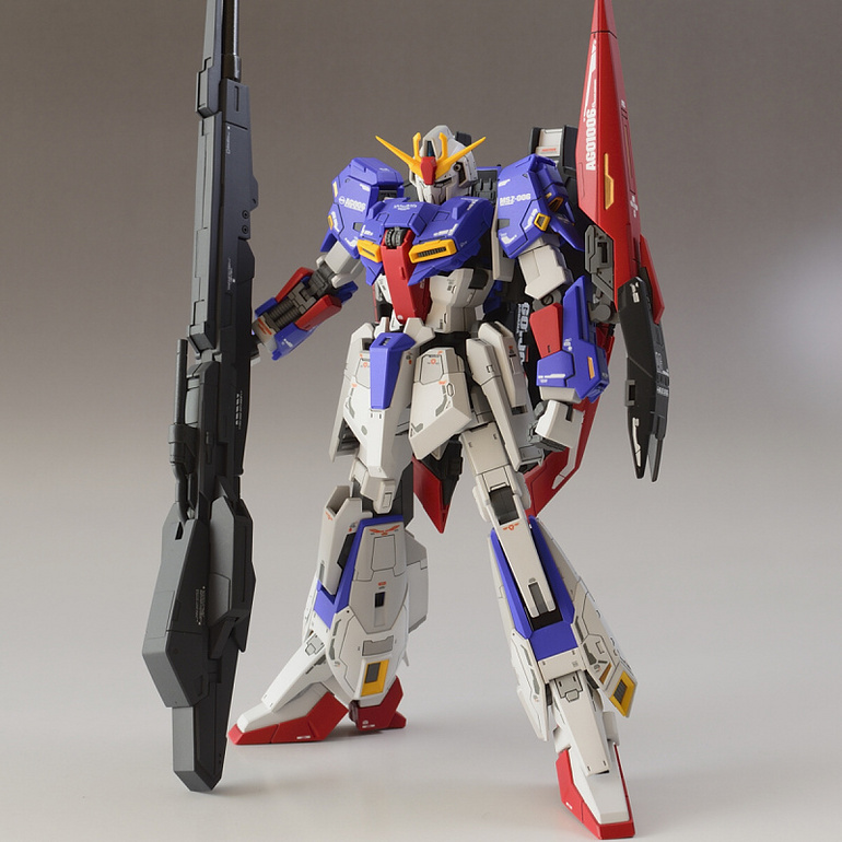 Custom Build: RG 1/144 MSZ-006 Zeta Gundam + Hyper Mega Launcher