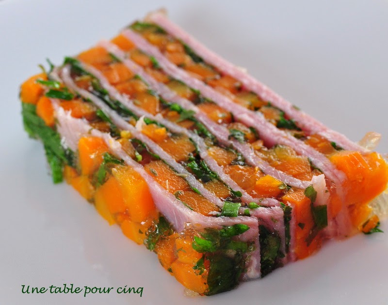 Une table pour cinq Terrine de jambon aux herbes