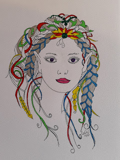 zentangle fairy, Linzé Brandon, doodle art