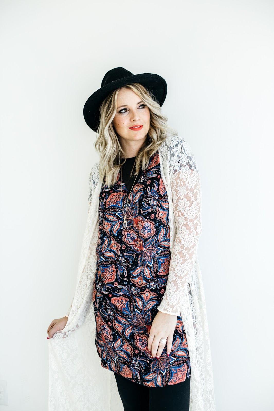 Paisley Dress, Layered Outfit, Utah Fashion Blogger, thredUP