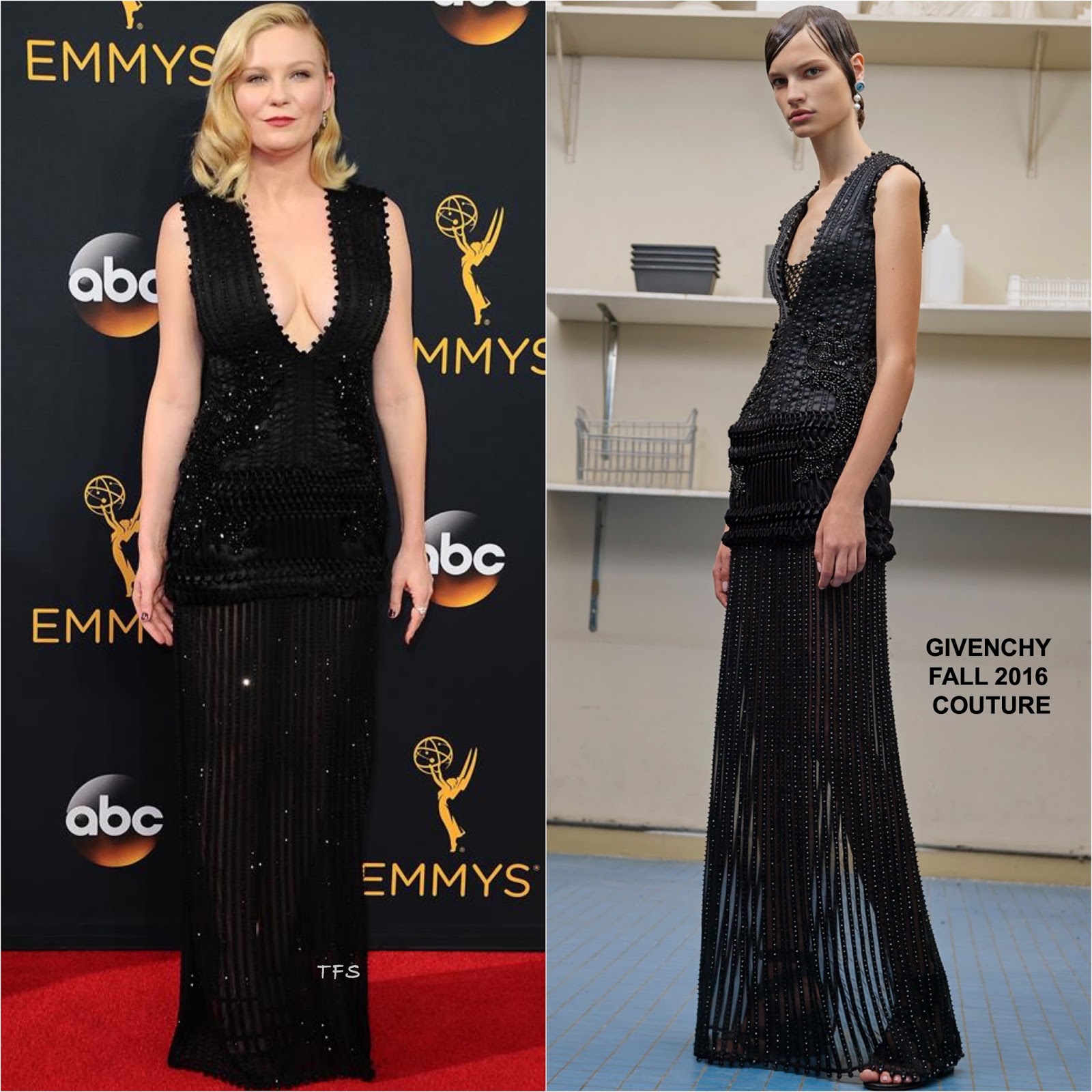 Kirsten Dunst in Givenchy Couture at the 68th Primetime Emmy Awards