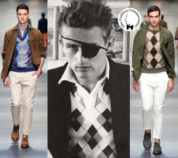 Ermanno Scervino Uomo SS 2014 - James Dean argyle sweater