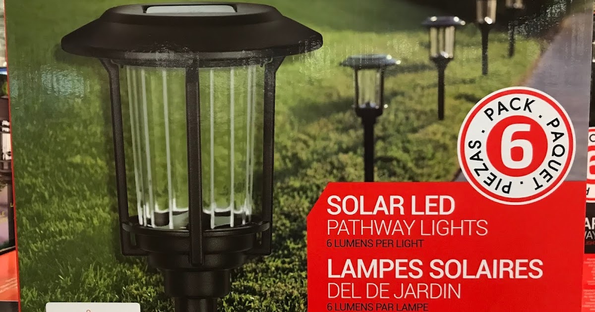 Smartyard Solar Led Pathway Lights 6 Pack Costco Weekender Smartyard Solar Led Pathway Lights 6, Backyard Solar Lights Costco
