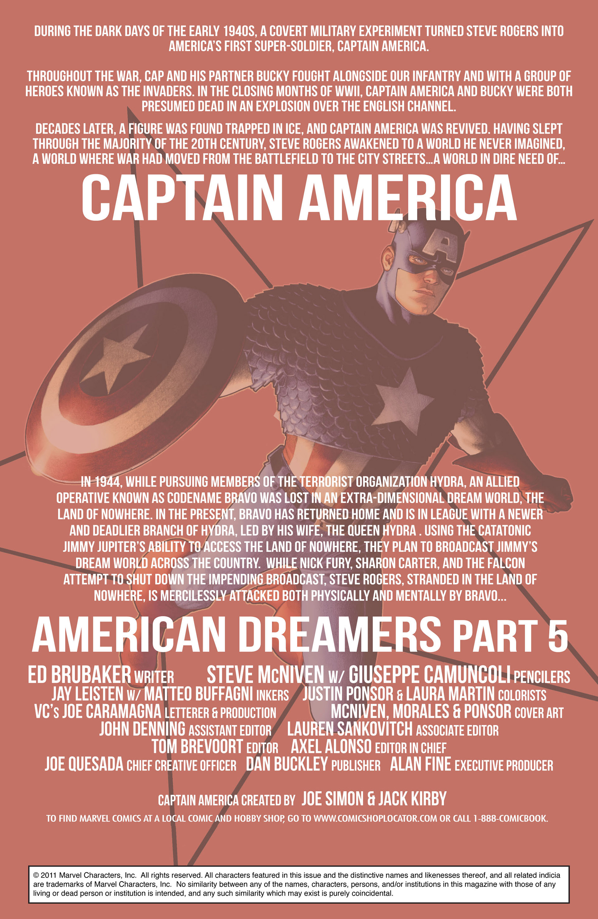 Read online Captain America (2011) comic -  Issue #5 - 2