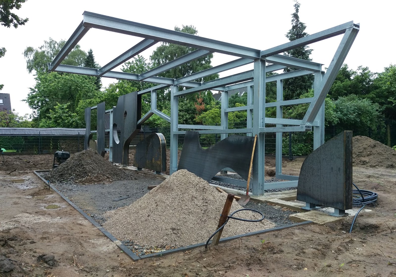 Trennwand Sichtschutz Garten Cortenstahl Frobel Metallbau