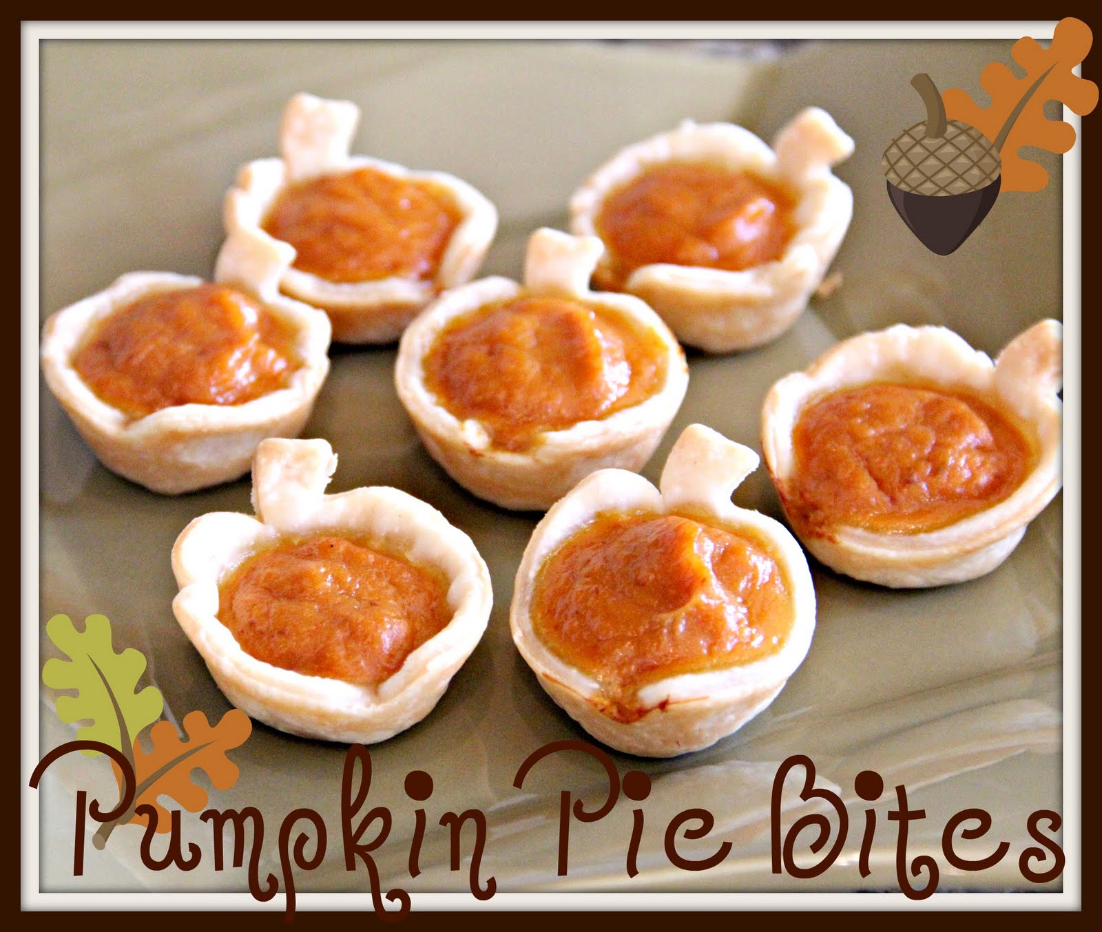 Blue Skies Ahead: Pumpkin Pie Bites