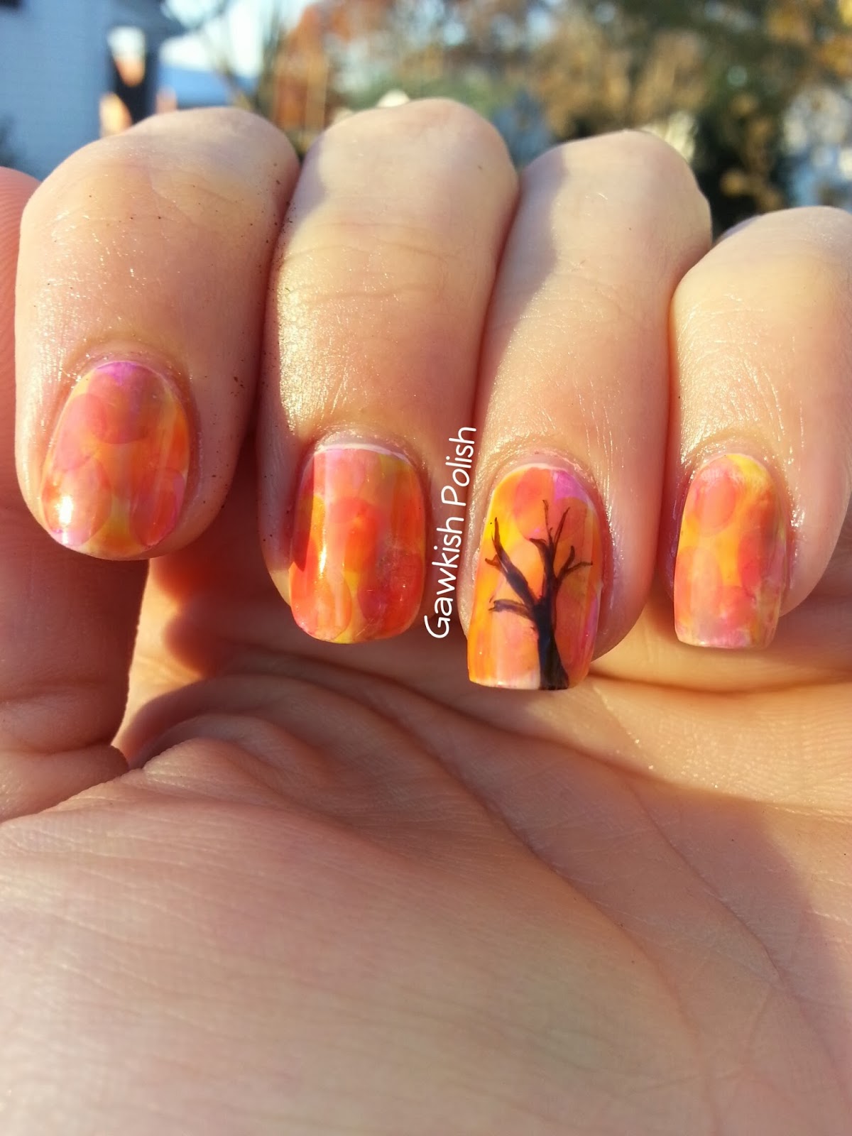 Gawkish Polish Fall Leaves
