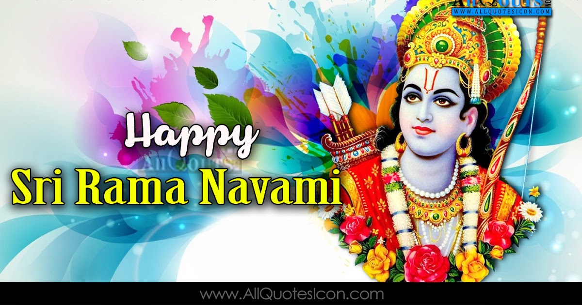 Sri Rama Navami Wishes Greetings in English Quotes Wallpapers for Friends