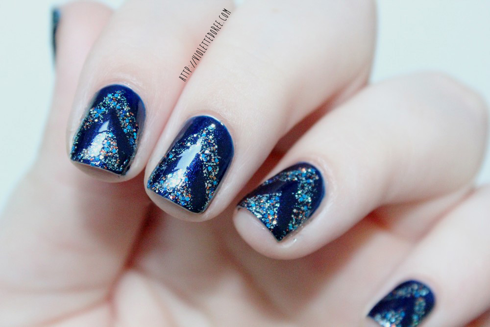 Violette Dorée, blog nail art beauté: Kiko China blue (n°265) & Mavala