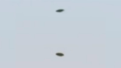 A close up image of the two UFO probes before they go on board the Cigar shape UFO Mothership.