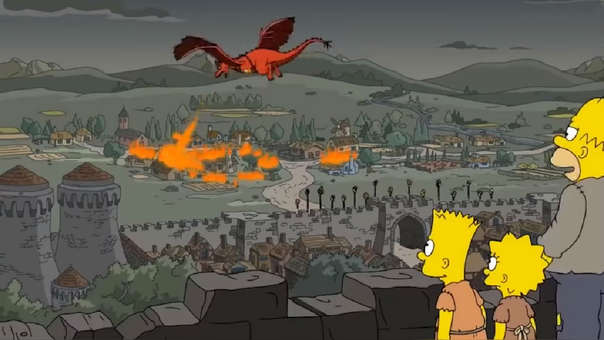 "Los Simpson" "predijeron" el final del penúltimo episodio de "Game of Thrones". 