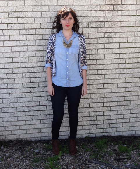 If I Must Say So: Style Post: Chambray and Leopard Print